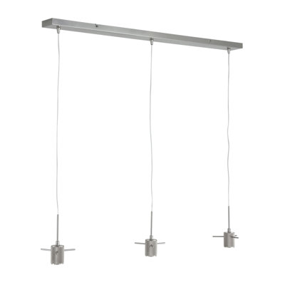 Hafsa 3 - Light Steel Kitchen Island Pendant