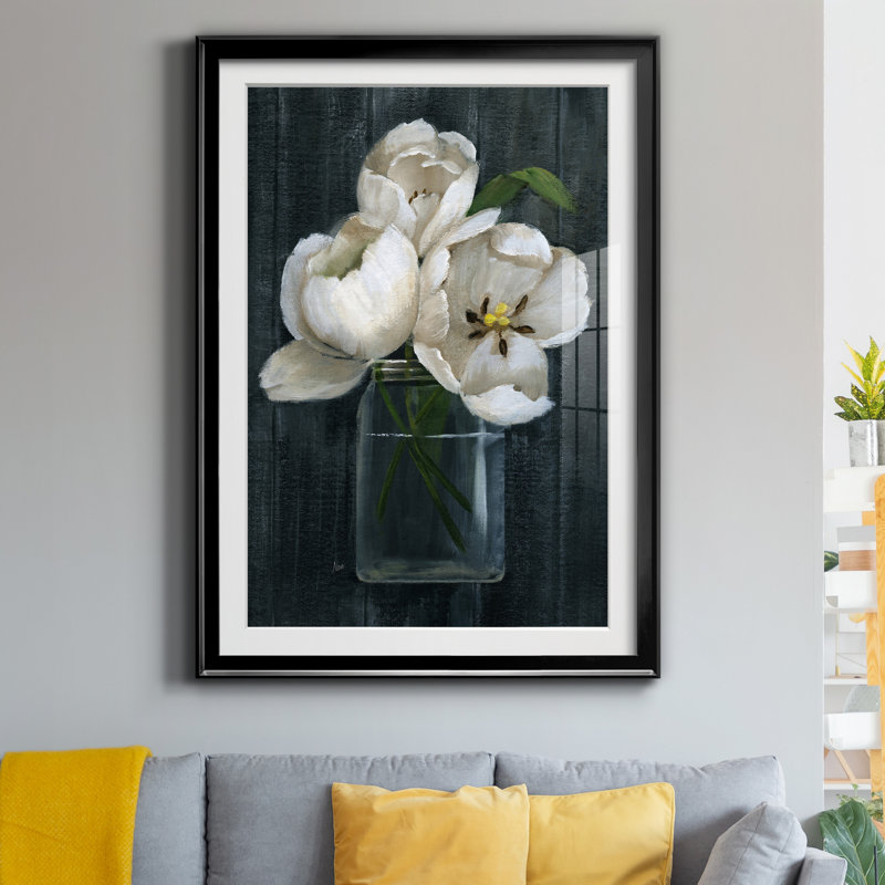 Chalkboard Beauty II - Cadre photo, reproduction d'art sur papier, Papier noir, H 18,5 po x l 24,5 po x P 1,5 po