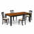 5 pièces : 1 table, 4 chaises sélectionné