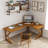 Modern L-shaped Solid Wood Desk-114317872