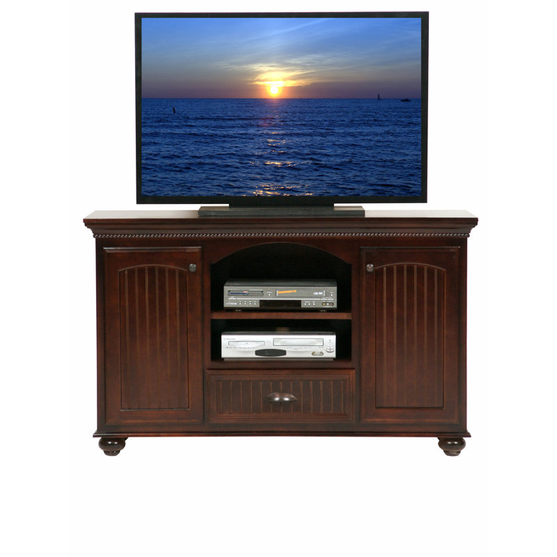 South Perth Unfinished TV Stand for TVs up to 65", European Ivory, Birch
