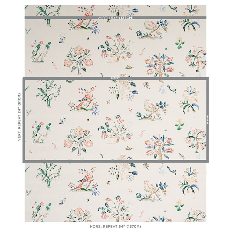 Magical Menagerie Wallpaper, Primary