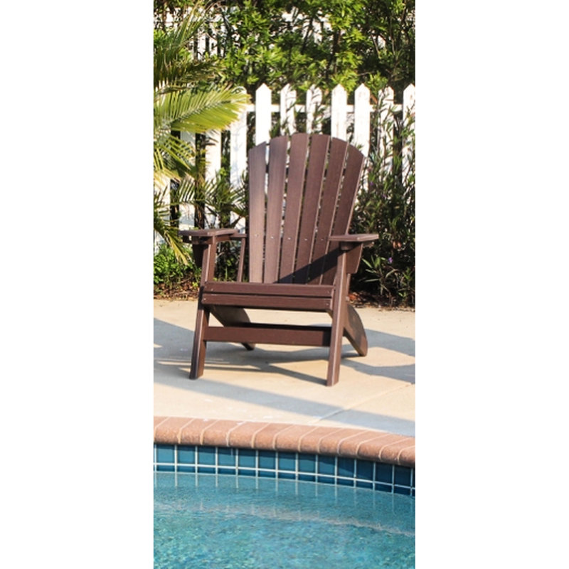 Chaise avec porte-gobelet - Espace extérieur brun pour plus de confort