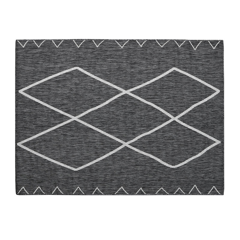 Tapis d'intérieur / extérieur marocain Darya, Rectangulaire 8 pi x 10 pi