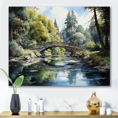 «Bellegarde Green Bridge Serene Arch I», reproduction sur toile