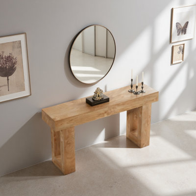 Console élégante, table d'appoint en bois