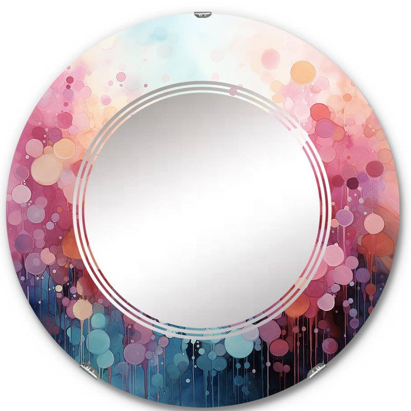Arconia - Miroir mural moderne rond, 24 po x 24 po