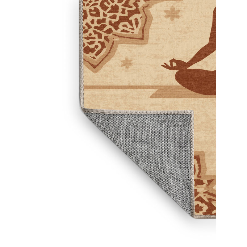 Tapis marocain d'inspiration mondiale Pavni Lotus, 5 x 7