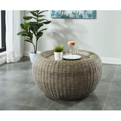 Levine Drum Coffee Table by Bayou Breeze