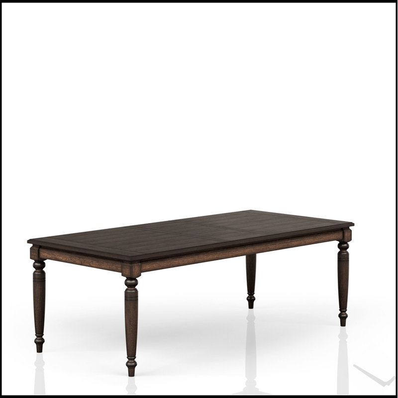 Table de salle à manger extensible Deep Coffee avec une finition élégante et une fonctionnalité polyvalente pour les maisons modernes