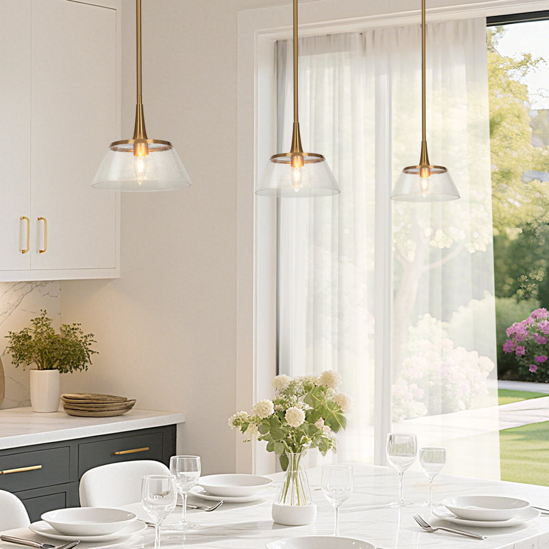 Luminaire suspendu pour îlot de cuisine à 1 lumière H 3,7 po Jonesboro