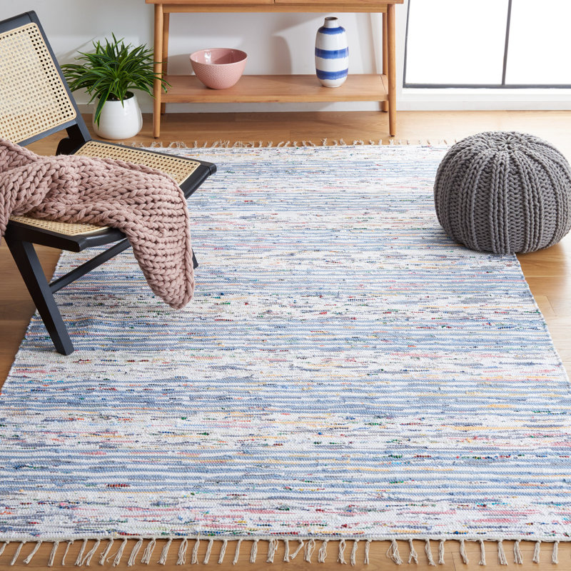 Montauk Hand Woven Performance Striped Rug, Rectangle 4' x 6'