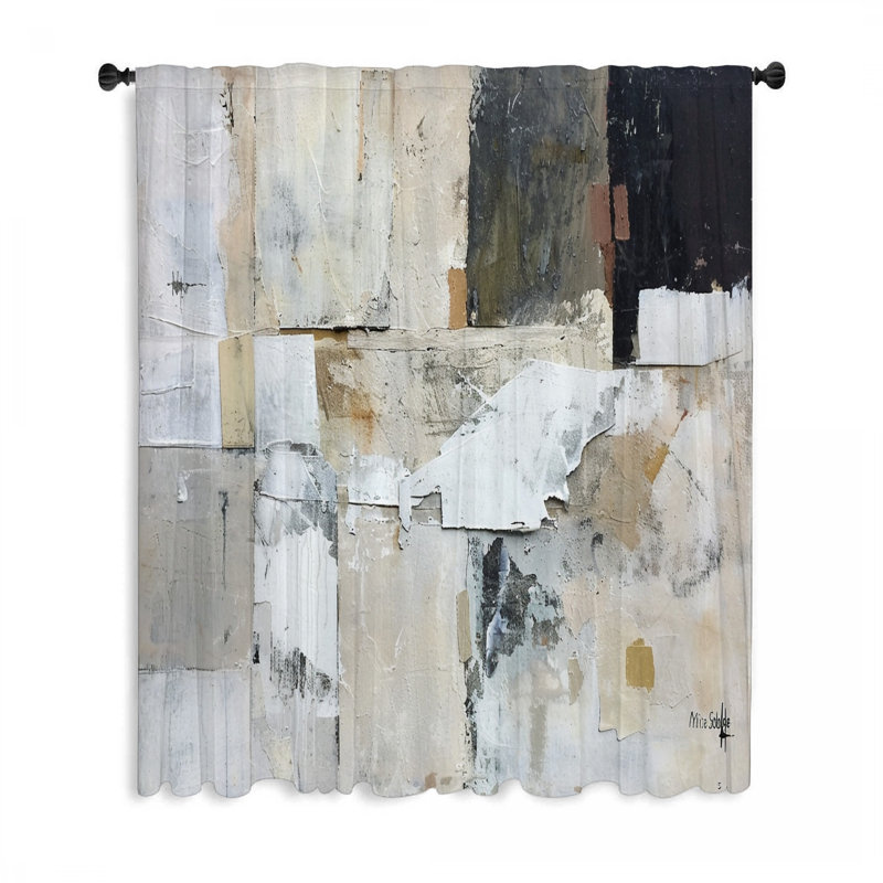 Panneau de rideau transparent Divith, L 50 po x L 84 po