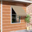Pare-soleil rétractable pour balcon et patio, accoudoir rabattable de 6 pi, protection, aluminium robuste, blanc crème