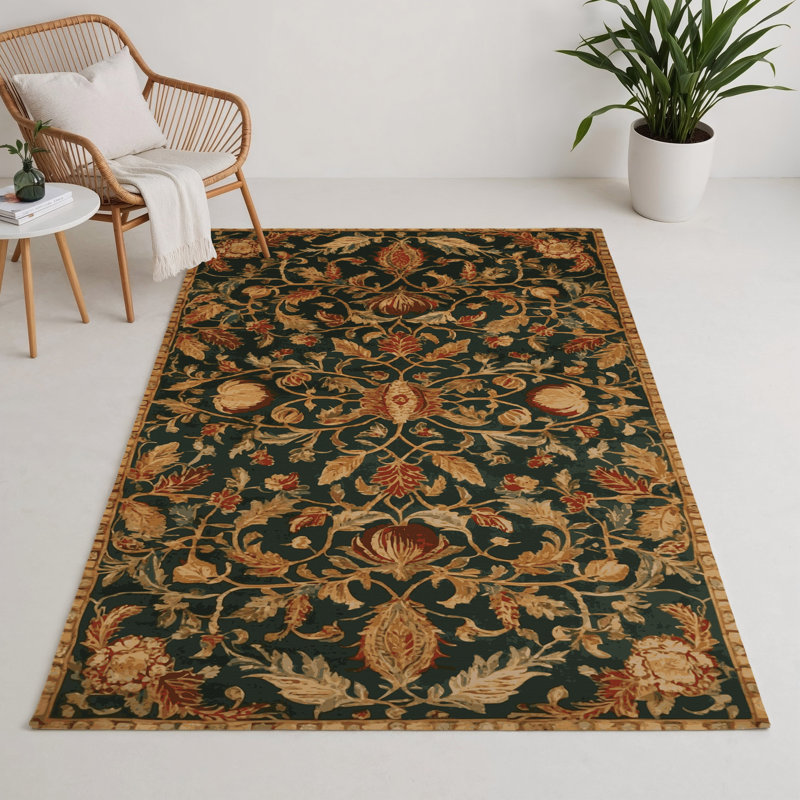 Tapis vert français intérieur et extérieur, Rectangle 5 pi x 7 pi