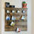5 Tiers Plywood Accent Shelf With 16 Hooks