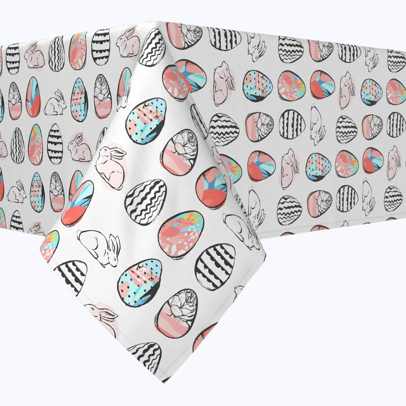 Marlin Geometric Easter Tablecloth, 60" x 60"