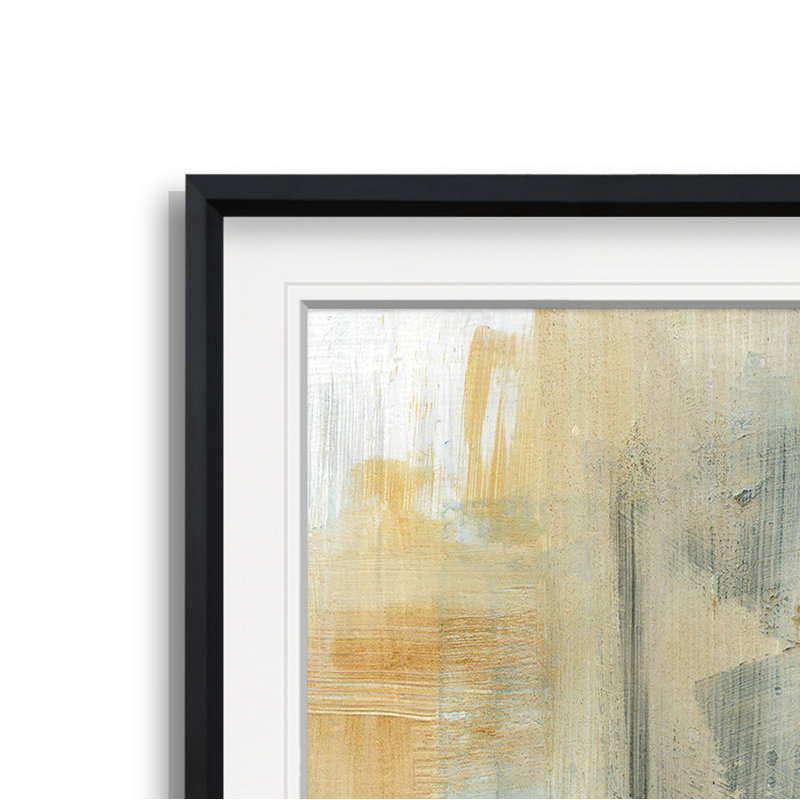 « réflexions i », reproduction de peinture à l’huile, H 23 po x l 23 po x P 1,5 po, Cadre noir