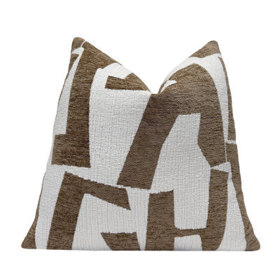 Graphic Chenille Throw Pillow Cover