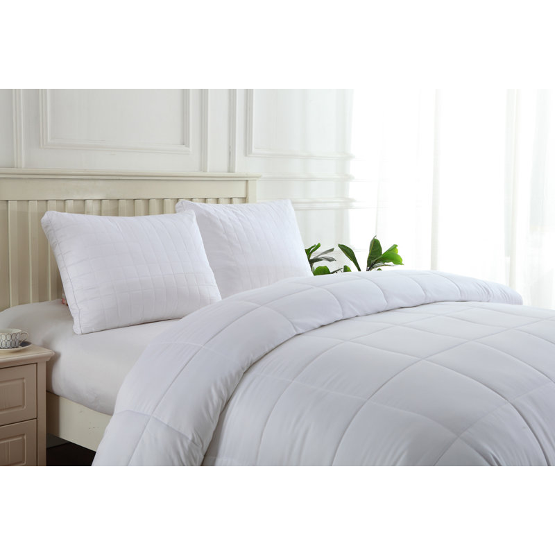 All Season Microfiber Down Alternative Comforter, Full/Queen