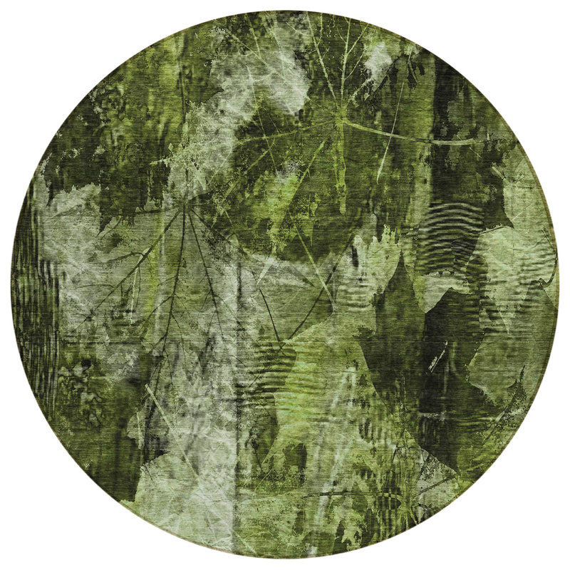 Tapis d'intérieur rond 8 po