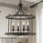 Leitersburg 4 - Light Iron Dimmable Chandelier