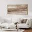 «Earthy Horizon», toile encadrée abstraite, paysage neutre texturé-115165240-115165242