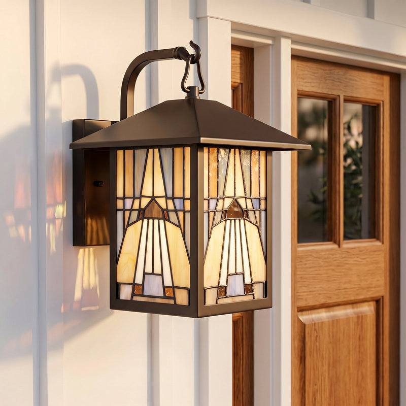 Lanterne murale d'extérieur 1 lumière Inglenook, H 10,5 po x l 7 po x P 9 po