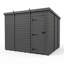 Total Sheds 11ft x 9ft Composite Pent Garden Shed - Single Door - No Windows - EPDM Rubber Roof - UK Manufactured