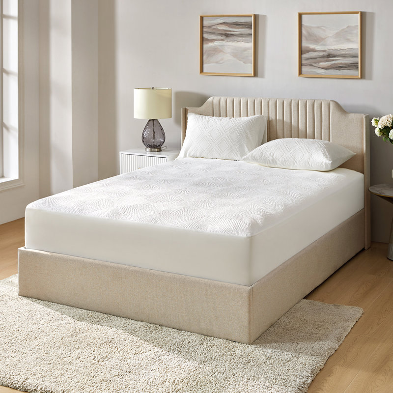 Cooling Mattress Protector, Blue, Full / Double