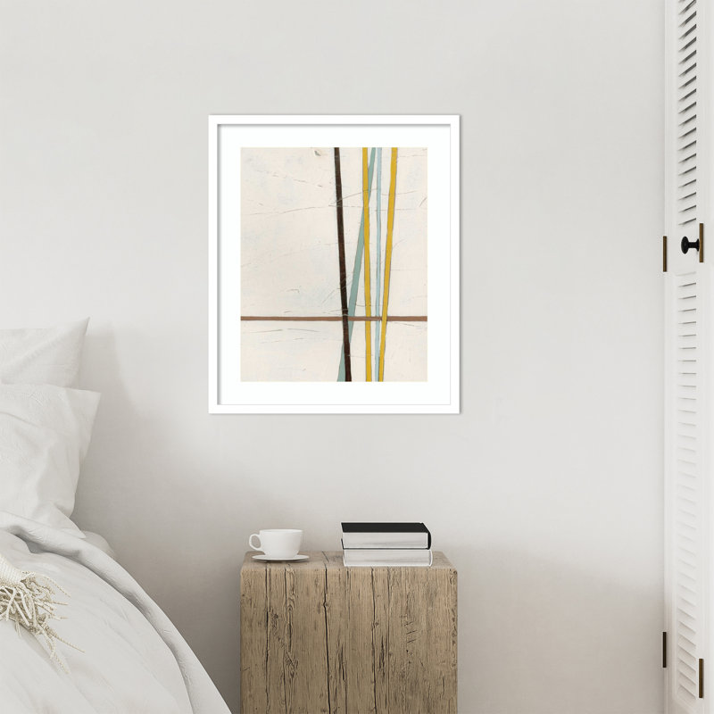 «Tangle No. 2» par June Erica Vess, reproduction d'art encadrée sur bois, Blanc svelte