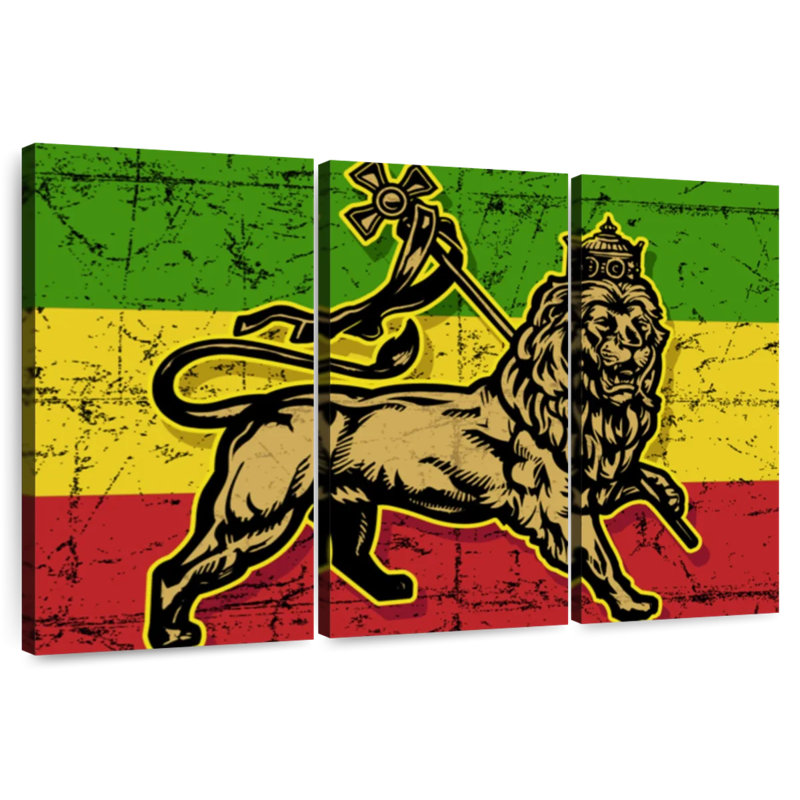 Borges Lion Of Judah, 48" H x 74" W