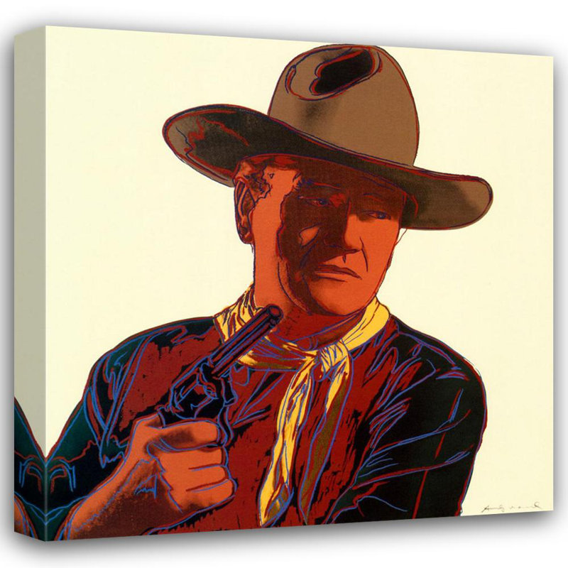 Cowboys et Indiens: John Wayne, H 20 po x l 20 po
