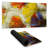 Modern yellow flowers - 15.75"x31.50" Desk mat
