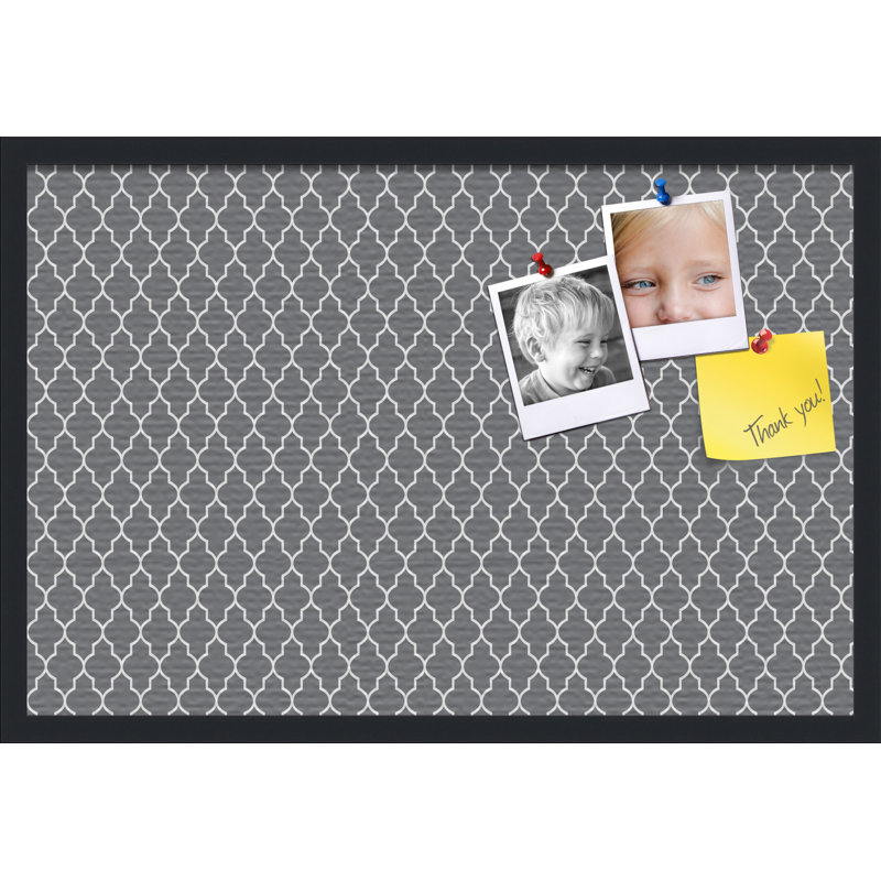 Babillard Pin Cork Pinpix, 24 po x 36 po, Gris foncé