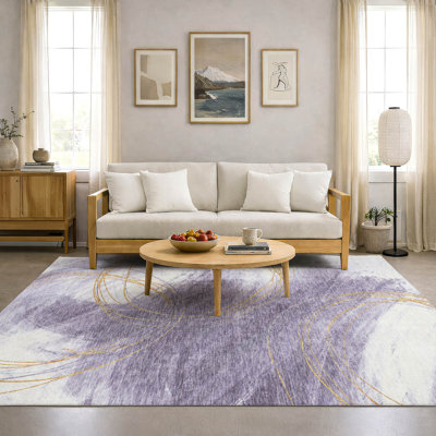 Tapis abstrait lavable à la machine de qualité supérieure Mayfield AMF2396