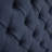 Queen Size Upholstered Headboard With Transitional Button Tufting, Double Nailhead Trim, Navy, Adjustable Black Metal Legs, Fabric Composition: 100% For Queen, Decor, Navy , Leg Material-398982195