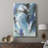 Aquatic Crosshatch I -Custom Wrapped Gallery Cavas