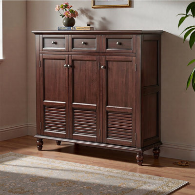 European style light luxury storage shoe cabinet