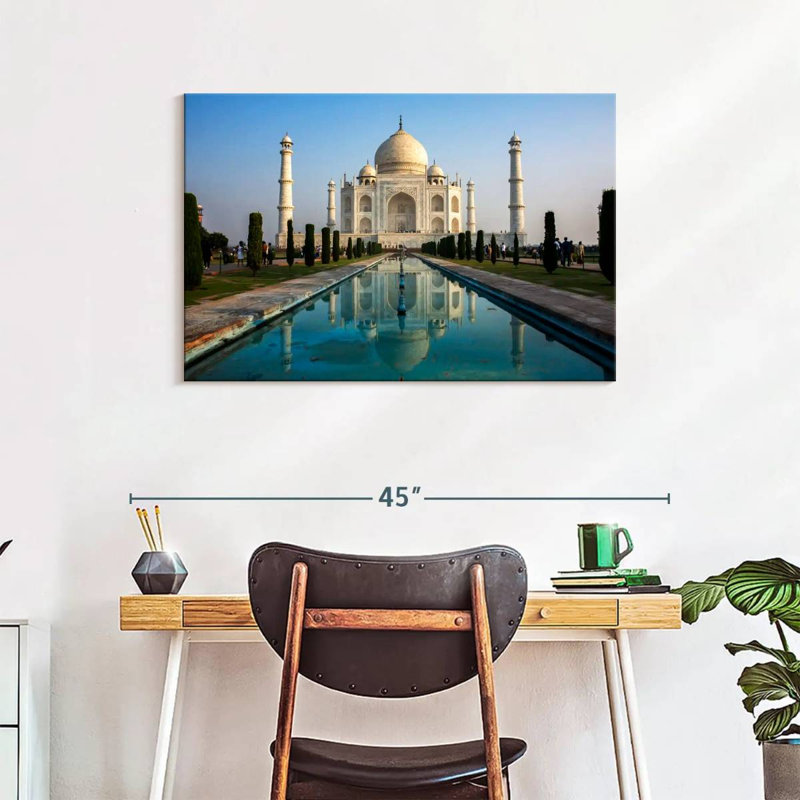 Adella Taj Mahal Pool Reflection, 24" H x 36" W