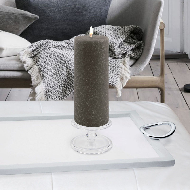Timberline Unscented Pillar Candle, 9" H x 3" W x 3" D, Pumpkin