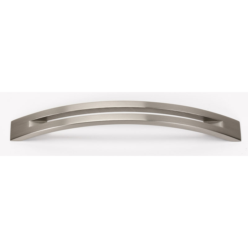 Split Top Arch Pull, Satin Nickel, 6"