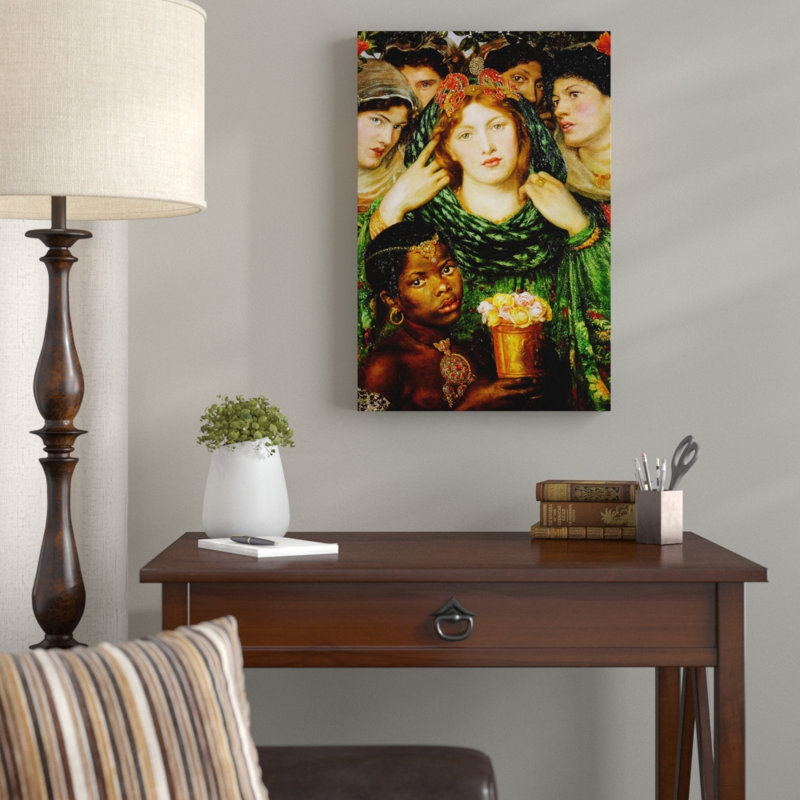 Dante Gabriel Rossetti - Wrapped Canvas Painting, 50cm H x 35cm W