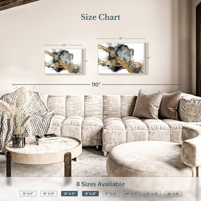 Matrix Undulation I, 25" X 17", Floating Frame White