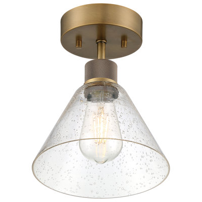 Southglenn Glass Semi Flush Mount