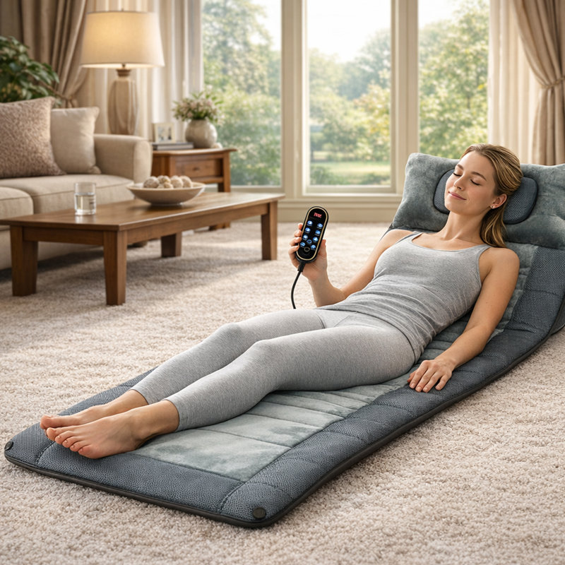 Tapis de massage pour le corps Carepeutique de luxe avec massage par vibration et chaleur