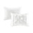 7 Piece Tufted Comforter Set White Full