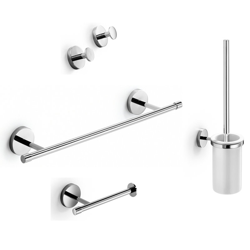 Duemila 6 - Piece Bathroom Hardware Set