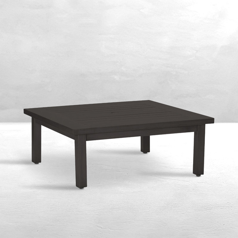Club Metal Coffee Table, Slate Gray