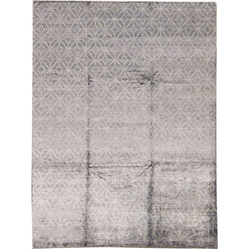 Viscose Geometric Indoor Rug
